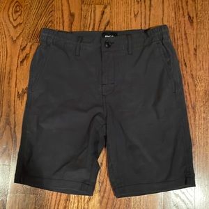 RVCA BOYS 28 BLACK SHORTS